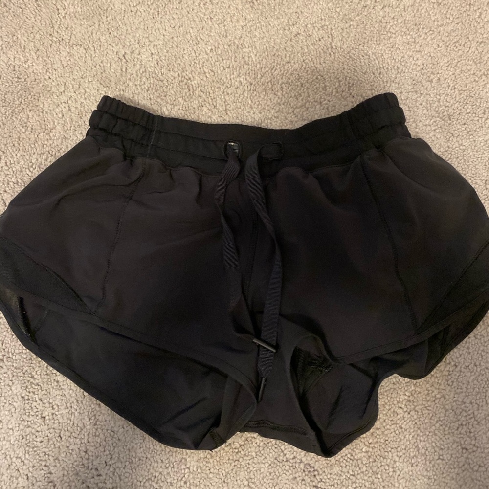 Lululemon Black Hotty Hot Shorts